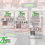 Labels Linerless for retail printing scales