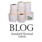 Label thermal standard for printing scale
