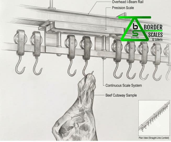 Overhead track scale